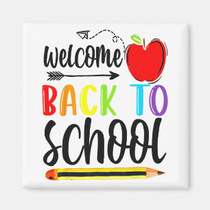 Imán Bienvenido De Vuelta A La Escuela De Primer Día De
