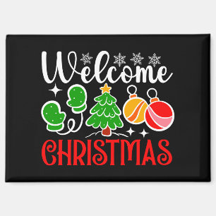 Imán Bienvenido Navidad