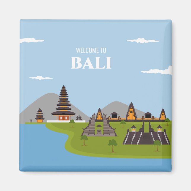 Imán Bienvenidos a Bali (Frente)