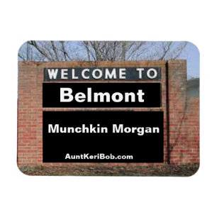 Imán BIENVENIDOS A Belmont Munchkin Morgan Flexible
