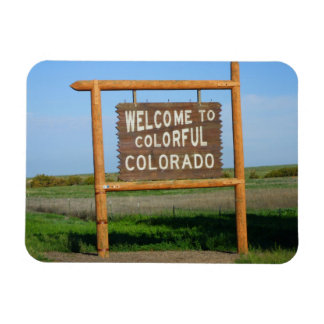 Imán Bienvenidos a Colorful Colorado