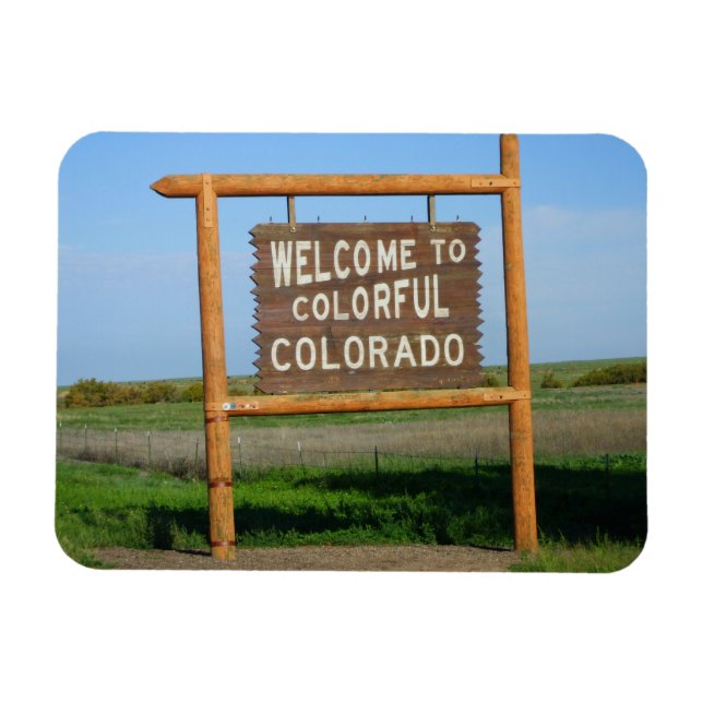 Imán Bienvenidos a Colorful Colorado (Horizontal)