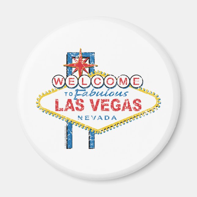 Imán Bienvenidos a Fabulous Las Vegas (Frente)