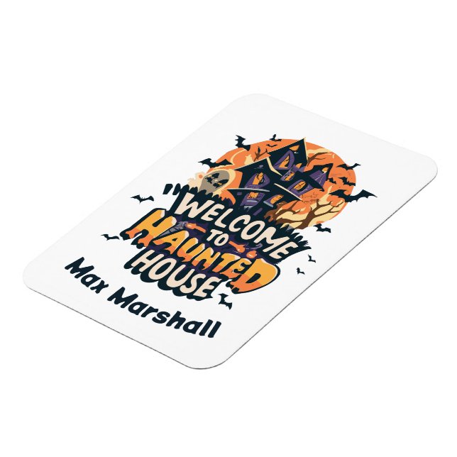 Imán Bienvenidos a la casa embrujada - Aterrador querid (Lado Izquierdo)