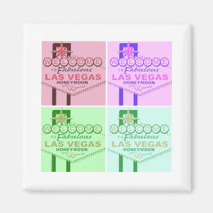 Imán Bienvenidos a la fabulosa luna de miel de Las Vega