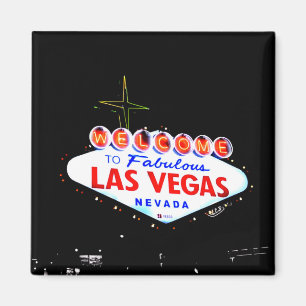 Imán Bienvenidos a la famosa ciudad de Las Vegas Nevada