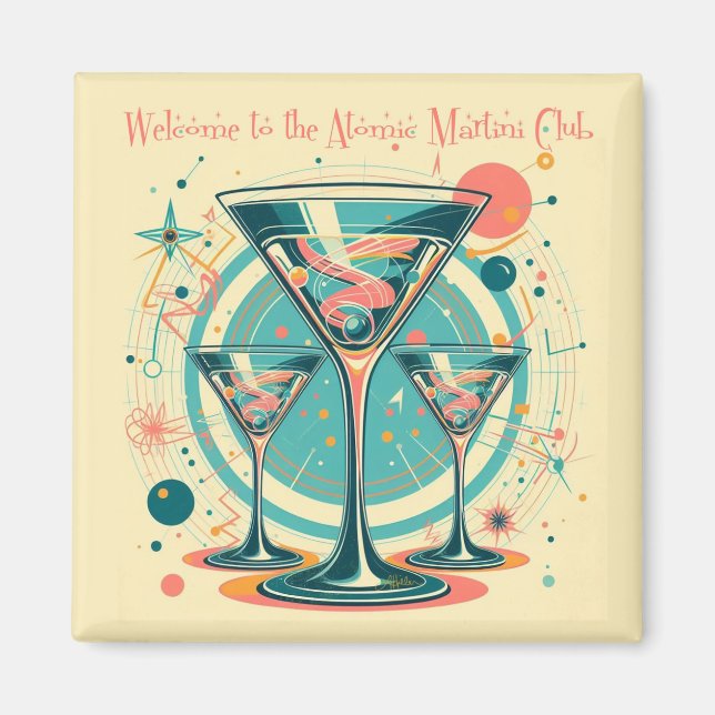 Imán Bienvenidos A La Triple Obra Atómica Martini Club (Frente)