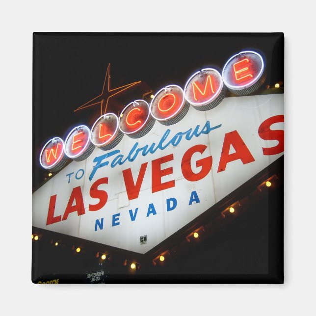 Imán Bienvenidos a Las Vegas Magnet (Frente)