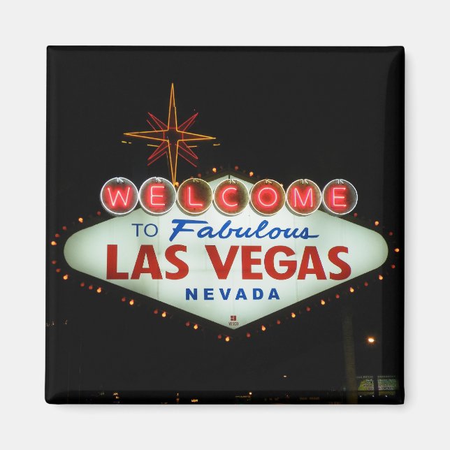 Imán Bienvenidos a Las Vegas - Nevada (Frente)