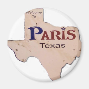Imán Bienvenidos a París, Texas