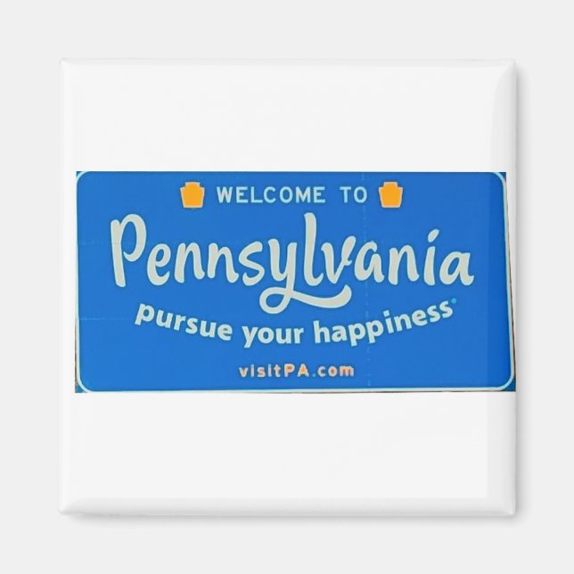 Imán Bienvenidos a Pennsylvania (Frente)