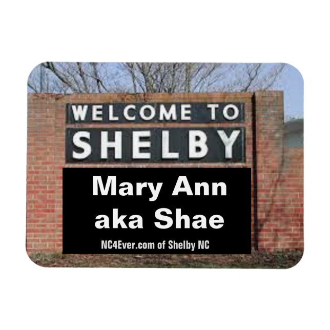 Imán BIENVENIDOS A REFUGIAR A Mary Ann aka Shae Flexibl (Horizontal)