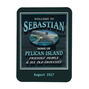 Imán Bienvenidos a Sebastian, FL