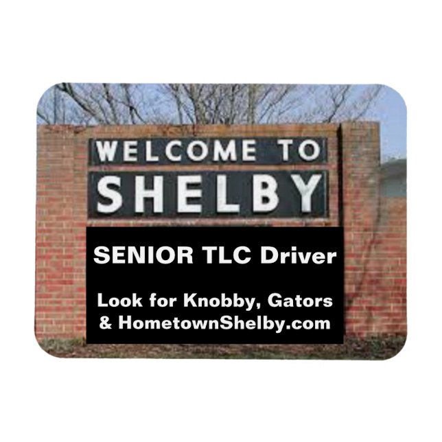 Imán BIENVENIDOS A SHELBY Senior TLC Driver (Horizontal)