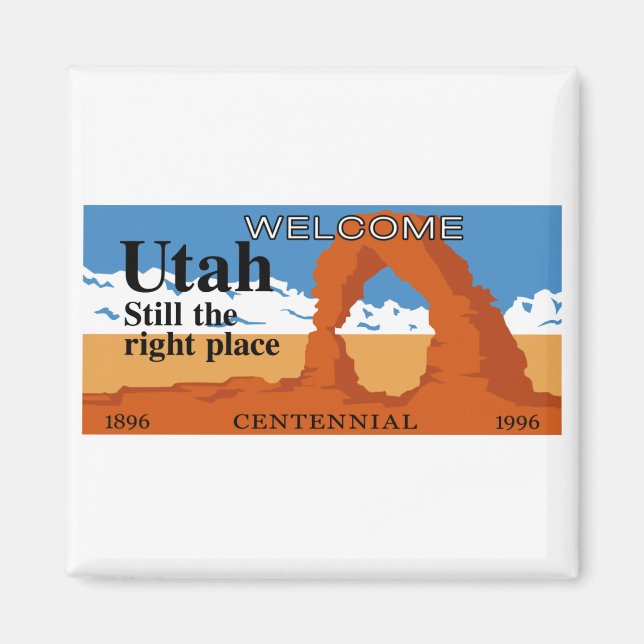 Imán Bienvenidos a Utah - EEUU (Frente)