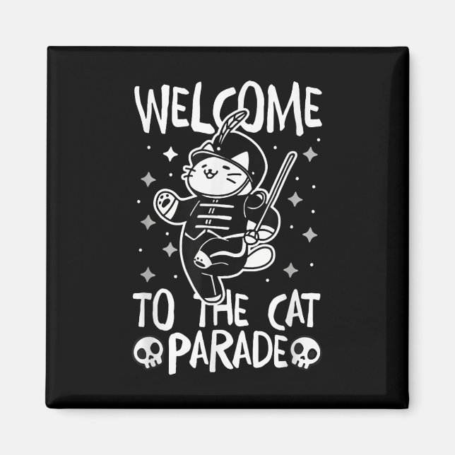 Imán Bienvenidos Al Desfile Del Gato (Frente)