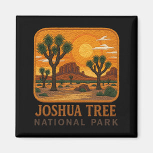Imán Bienvenidos al Embroidery Joshua Tree National USA