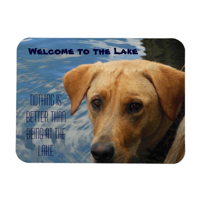 Imán Bienvenidos al Lago Labrador (Horizontal)