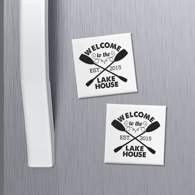 Imán Bienvenidos al Lake House | Personalizado ruso (Subido por el creador)