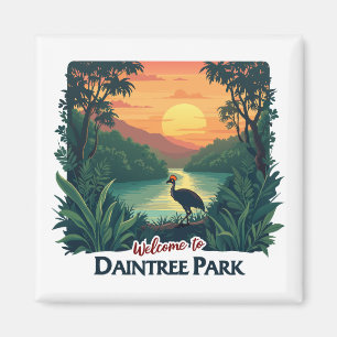 Imán Bienvenidos al Parque Nacional Australiano Daintre