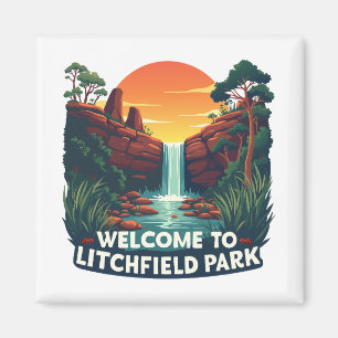 Imán Bienvenidos al Parque Nacional Australiano de Litc