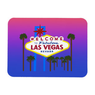 Imán Bienvenidos al Rótulo #3 de Las Vegas