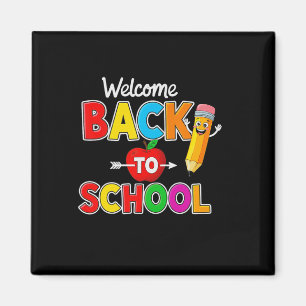 Imán Bienvenidos de vuelta a la escuela maestros estudi