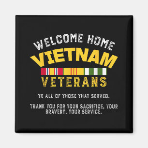 Imán Bienvenidos Veteranos De Vietnam - Viejo Viejo Vie