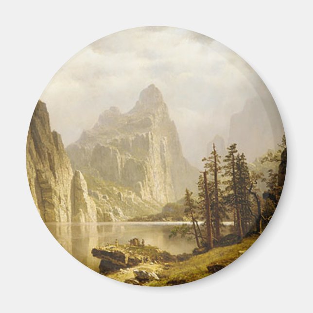 Imán Bierstadt Albert Merced River Yosemite Valley (Frente)