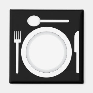 Imán Bifurcación y cuchara del cuchillo de la placa