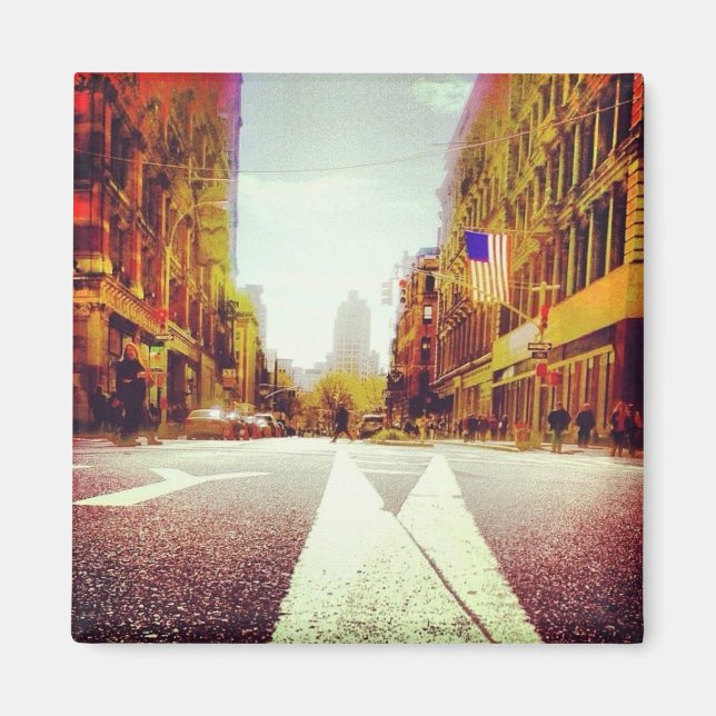 Imán bifurcar en la carretera (Frente)