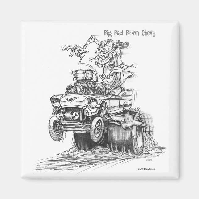 Imán Big Bad Blown Chevy (Frente)