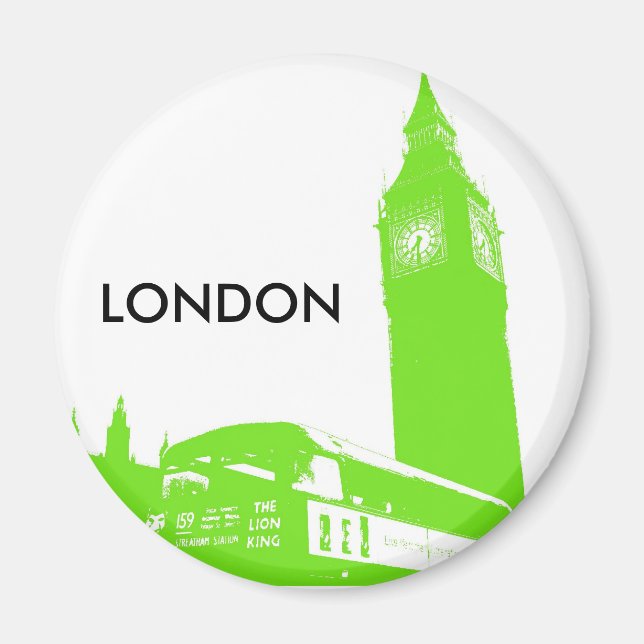 Imán Big Ben Retro Magnet (Frente)