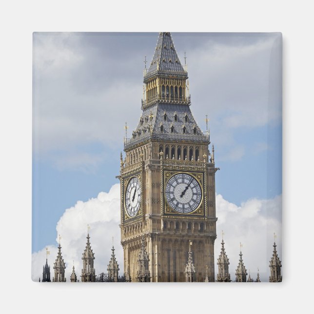 Imán Big Ben y Casas del Parlamento, Londres, (Frente)