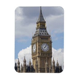 Imán Big Ben y las cámaras del Parlamento, Londres,