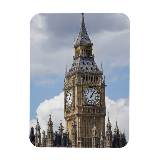 Imán Big Ben y las cámaras del Parlamento, Londres, (Vertical)