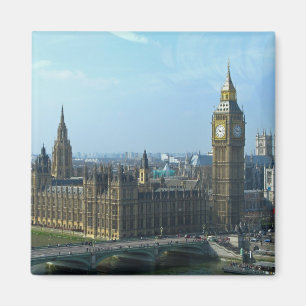 Imán Big Ben y las casas del parlamento Londres