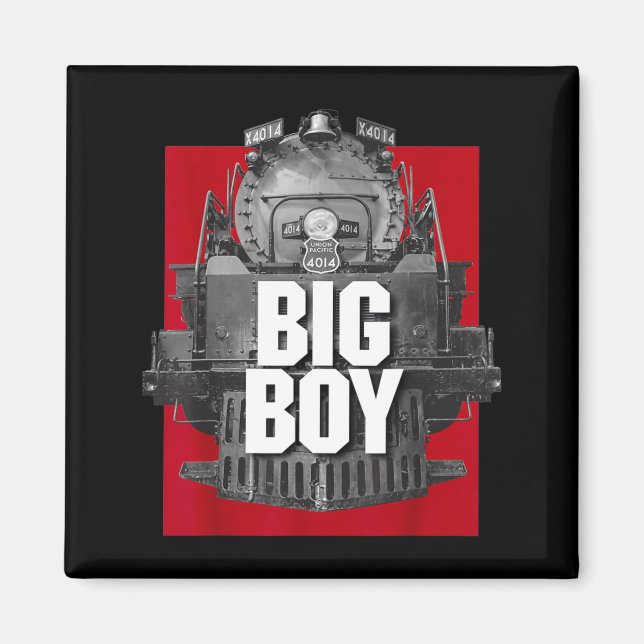 Imán Big Boy 4014 Clic Steam Engine Retro Locomotive Ra (Frente)
