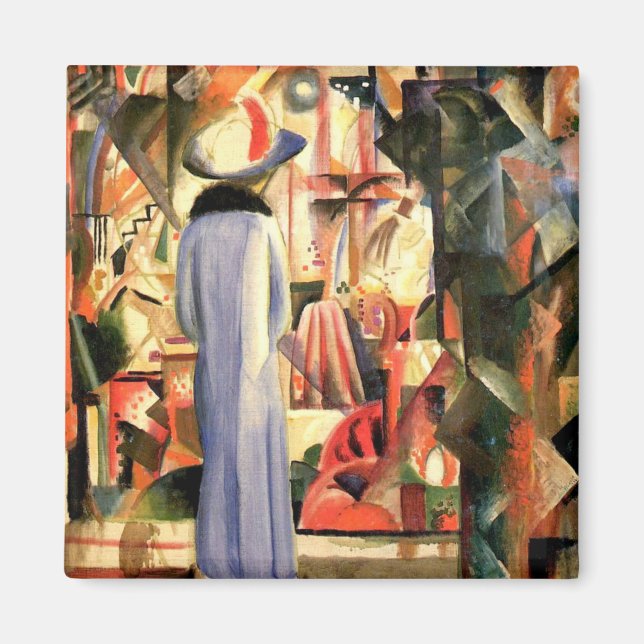 Imán Big Bright Showcase de August Macke (Frente)
