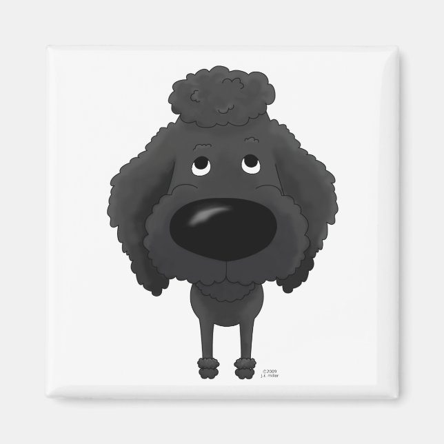 Imán Big Nose Poodle (Frente)