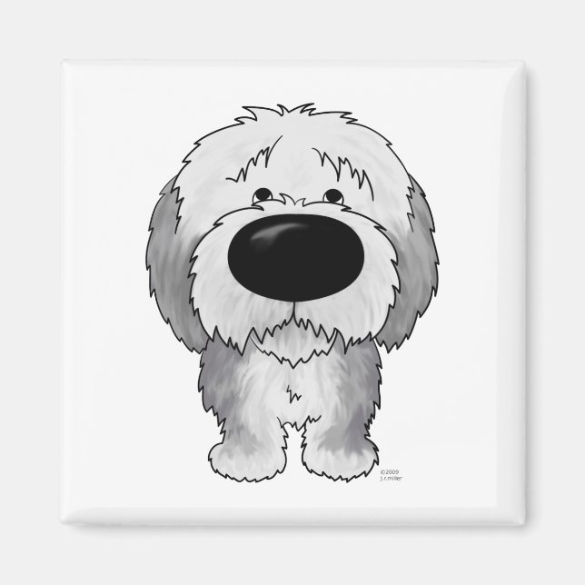 Imán Big Nose Sheepdog (Frente)