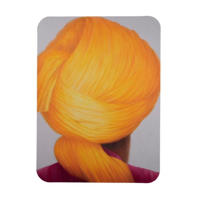 Imán Big Saffron Turban (Vertical)