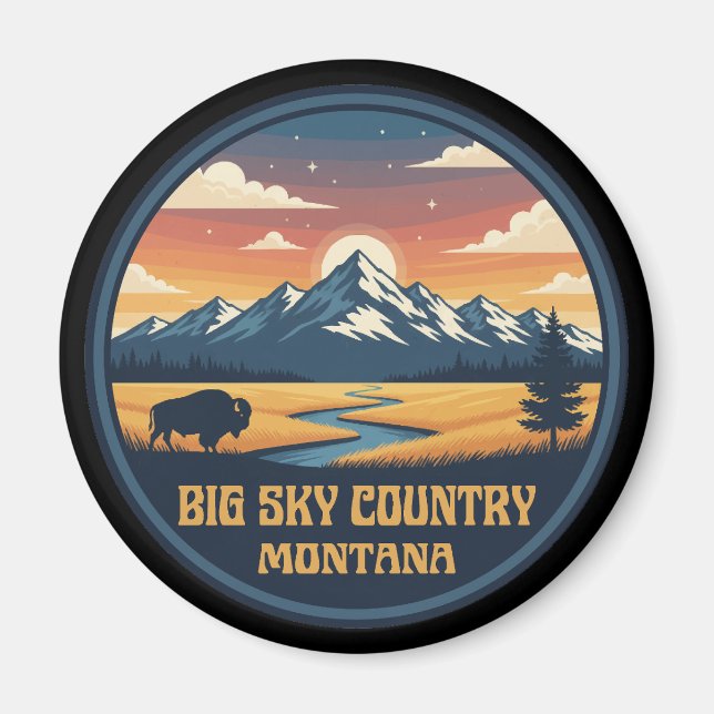 Imán Big Sky Country Montana (Frente)