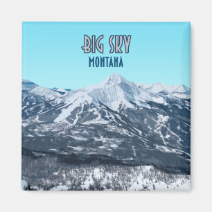 Imán Big Sky Montana Vintage