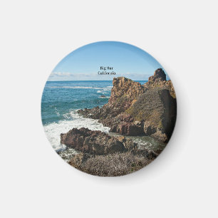 Imán Big Sur, Calfornia, etiquetado,