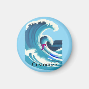 Imán Big Wave Surfer Thunder_Cove