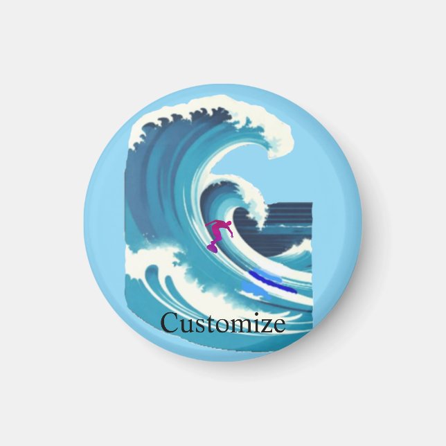 Imán Big Wave Surfer Thunder_Cove (Frente)