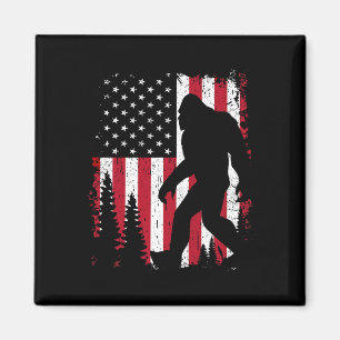 Imán Bigfoot 4 de julio bandera americana estadounidens