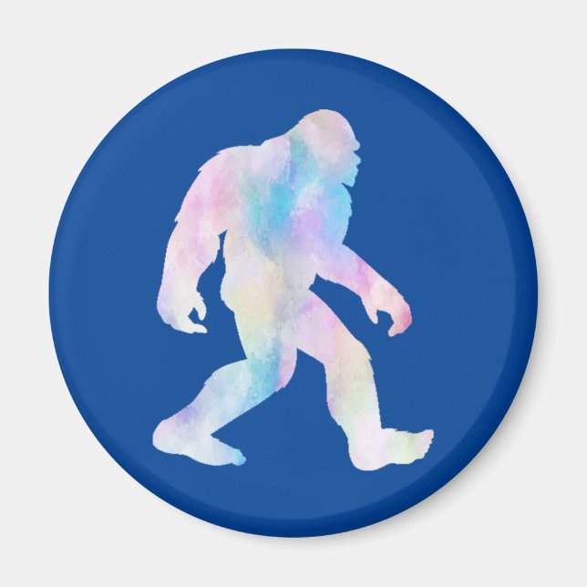 Imán Bigfoot acuarela       (Frente)