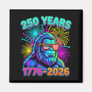 Imán Bigfoot bandera americana 250º 1776 2026 patriótic